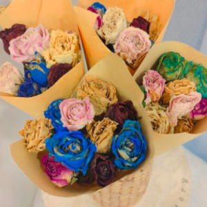 10 Dried Roses