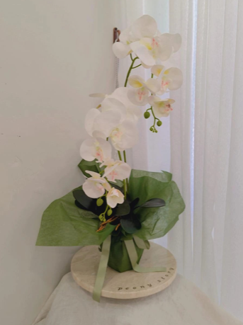 Artificial Orchid Vase Bouquet