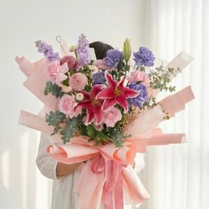 Violet Majestic Bouquet (Fresh)