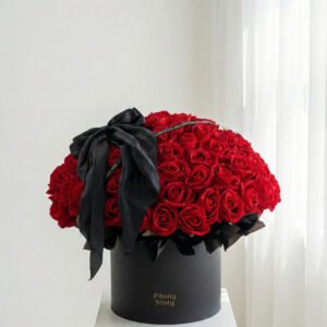100 Roses Bloombox with Bow